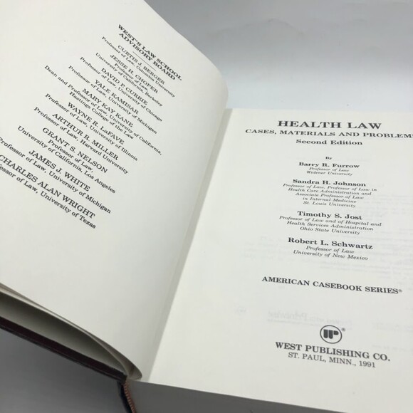 Vintage 1991 Health Law American Casebook Series Second Edition Hardback Book - Picture 9 of 11